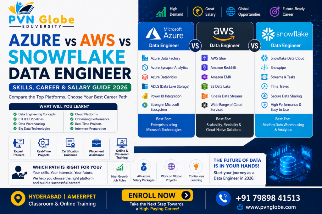 Azure vs AWS vs Snowflake Data Engineer 2026