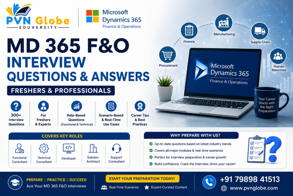 MD 365 F&O Interview Questions and Answers for Freshers and Professionals