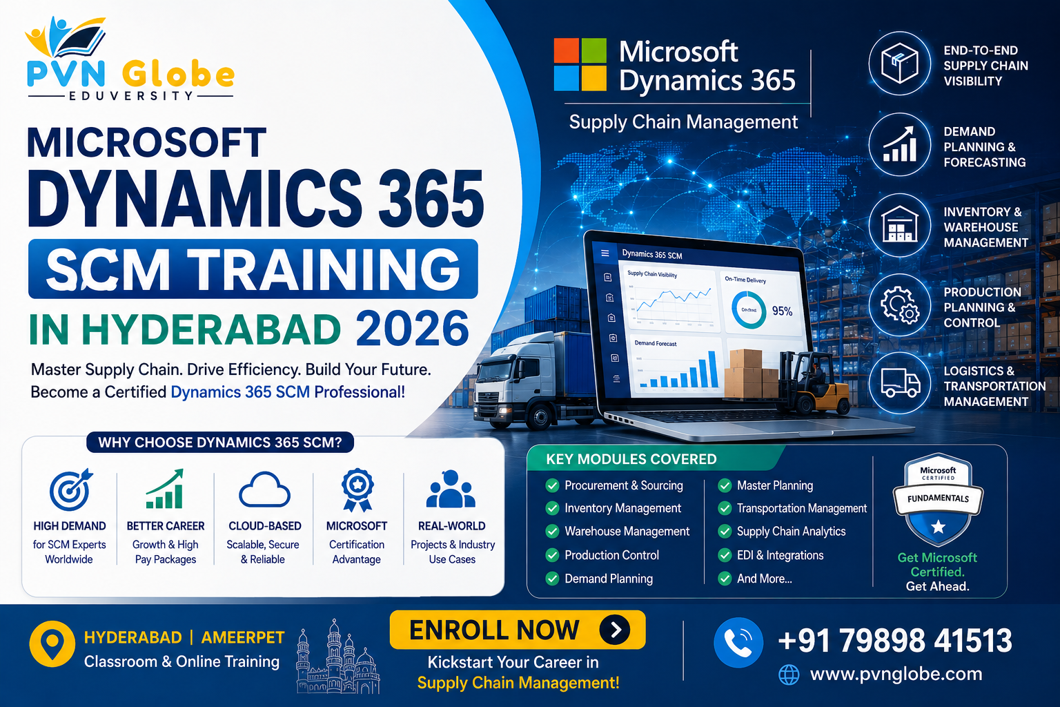 Microsoft Dynamics 365 SCM Training in Hyderabad 2026