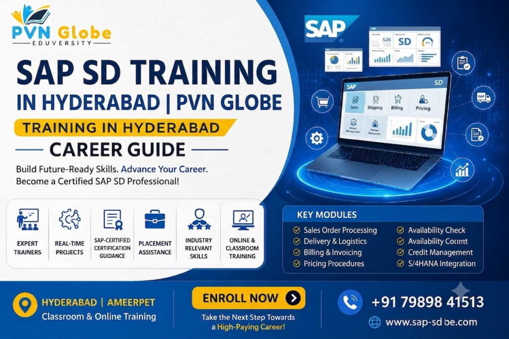 SAP SD Training in Hyderabad at PVN Globe with practical real-time project training