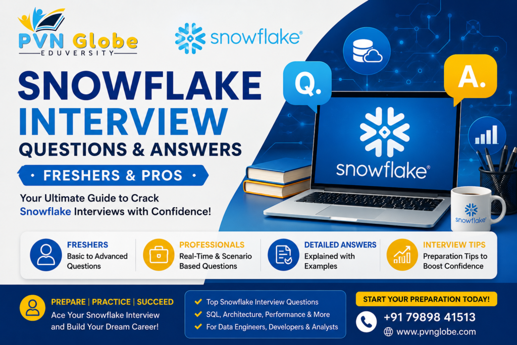 Snowflake Interview Questions and Answers for Freshers and Professionals