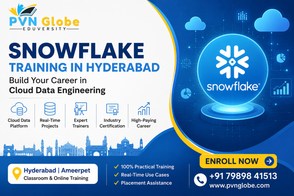 Snowflake Training in Hyderabad at PVN Globe Academy for Cloud Data Engineering
