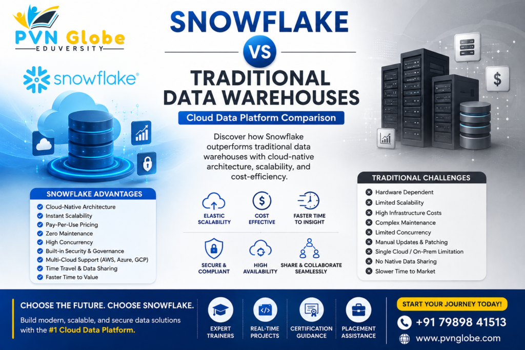Snowflake vs Traditional Data Warehouses Cloud Data Platform