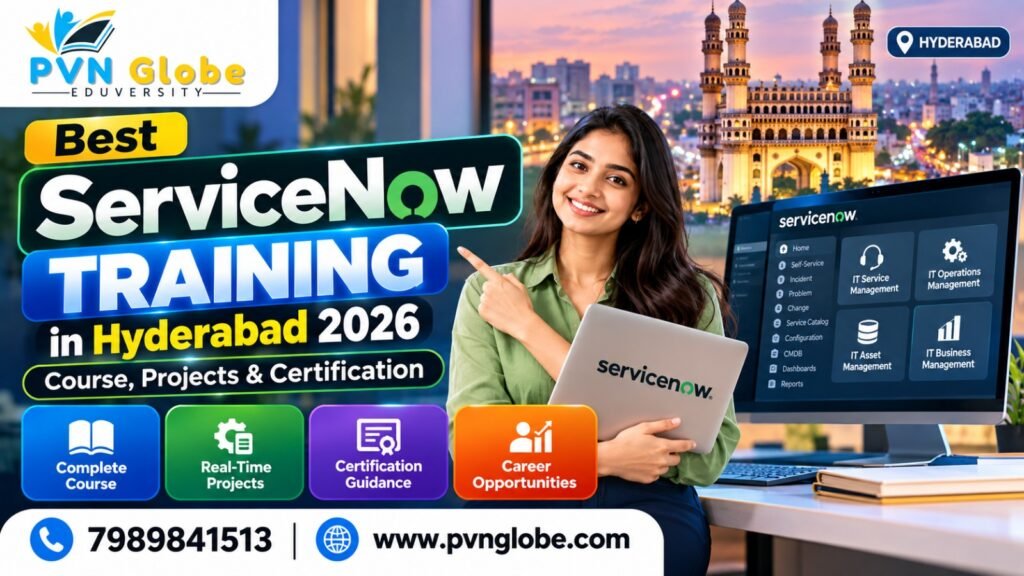 Best ServiceNow Training in Hyderabad 2026 with course syllabus certification real-time projects and career opportunities